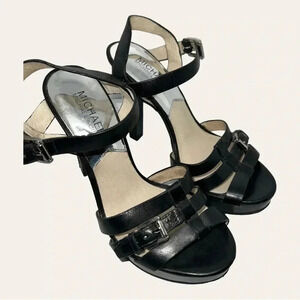 Women’s MICHAEL MICHAEL KORS STILETTO HEEL OPEN TOES STRAP ADJUSTABLE ANKL SZ 6M